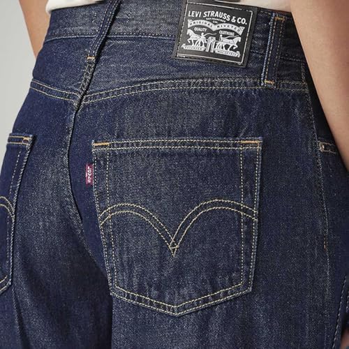 Levi's Women's Dark Indigo Loose Fit Mid Rise Jeans