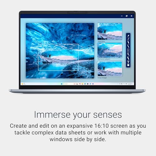New Dell 16 Plus Laptop, AI Enabled Intel Core Ultra 5 226V, 16GB LPDDR5X, 512GB SSD, Intel Arc Graphics, 16" FHD+ AG NT 300nits WVA/IPS Display, Backlit Keyboard + FPR, Ice Blue, Thin & Light 1.87 Kg