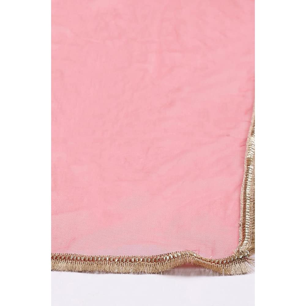 BIBA Girl's Viscose Readymade Printed Relaxed Lehenga Set (Kw4817_Navy Blue_15)