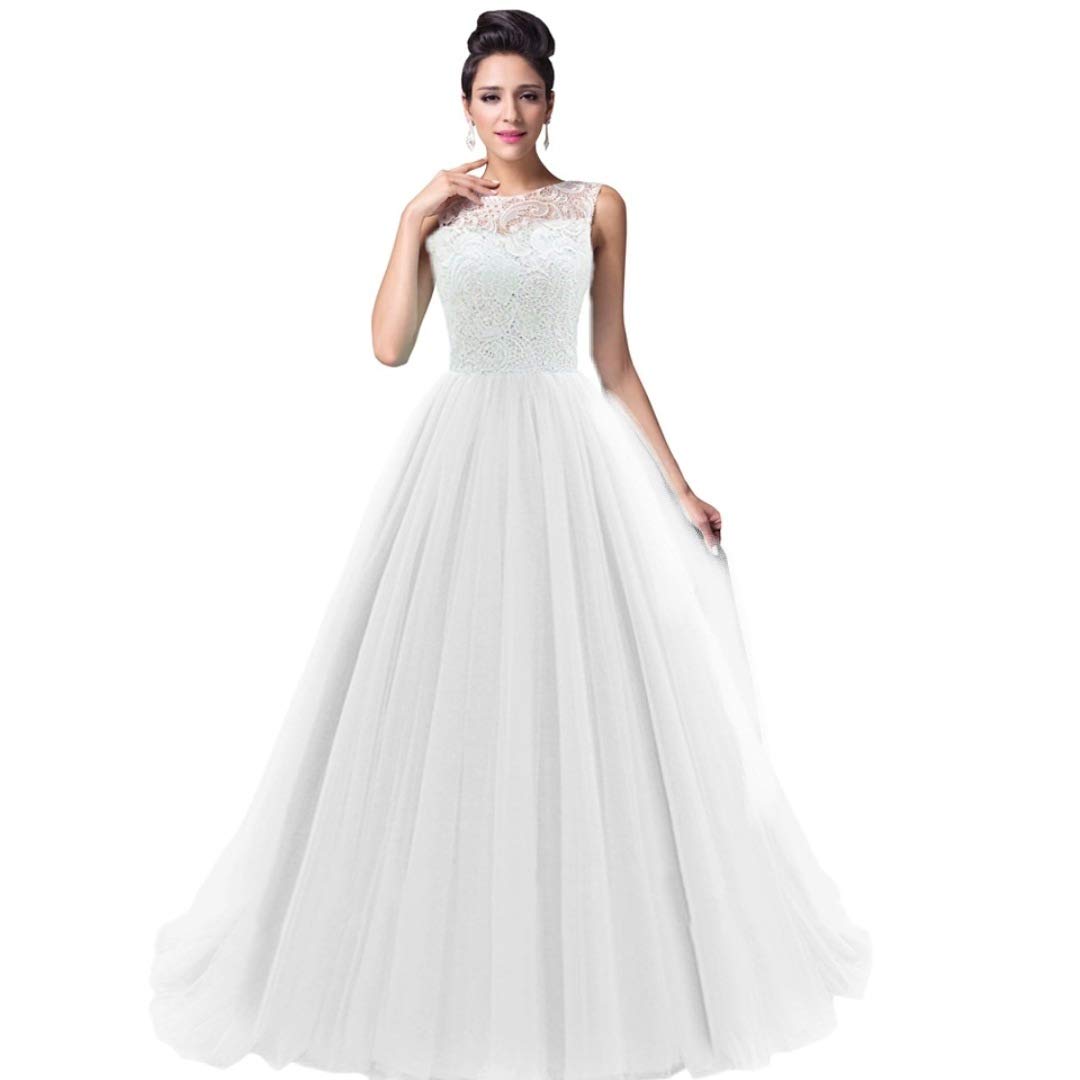 TILISM Women's and Girls Christian Gown White Size(Large) with Cane Inside the Dress
