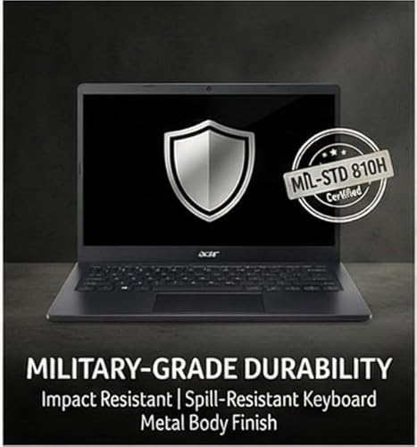 acer TravelLite Bussines Laptop TL04-51M | Core 5-120U | 14 INCH FHD IPS | 8GB DDR4 | 512GB | WiFi 6+ BT 5.2 | 1MP HD-CAM | 36WHR | 45W | Black | Windows 11 Home (UN.36JSI.005)