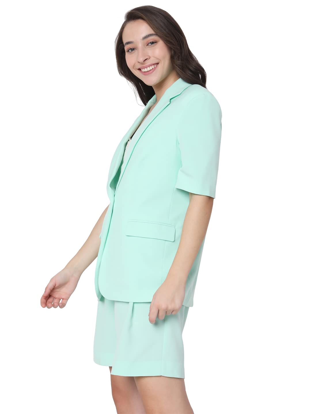 VERO MODA Regular Fit Blazer (10271149_Brook Green_S)