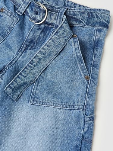 Max Girl's Regular Trousers (S525CFD10_Dark Blue