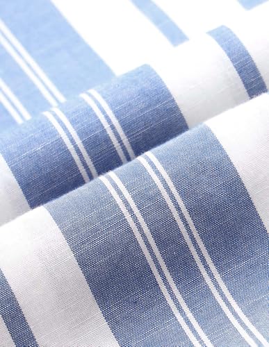 U.S. Polo Assn. Denim Co. Men's Vertical Striped Regular Fit Shirt (UDSHT2236_Blue_40)