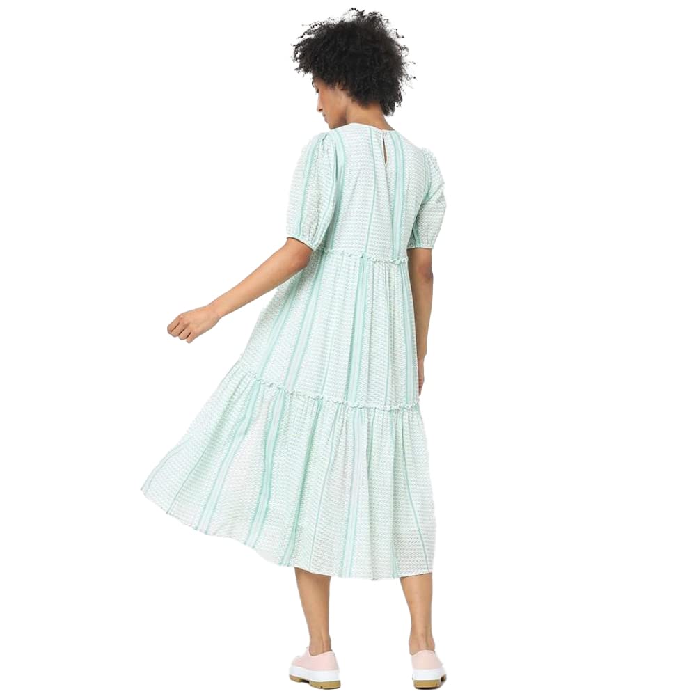 Only Women's Cotton Classic Maxi Dress (15277109-Jelly Bean_Green_34)