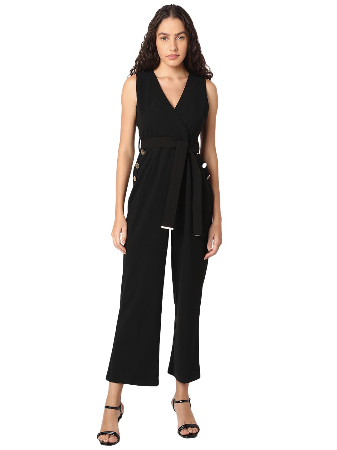 VERO MODA Women Regular Fit Black Jumpsuit