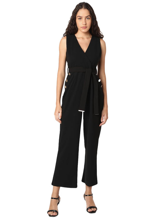VERO MODA Women Regular Fit Black Jumpsuit