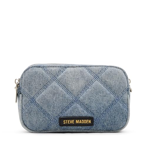 Steve Madden Daisy Ombre Quilted Crossbody, Light Denim