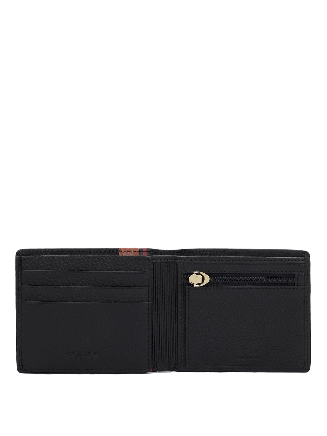 Da Milano Genuine Leather Black Bifold Mens Wallet (10227OL)