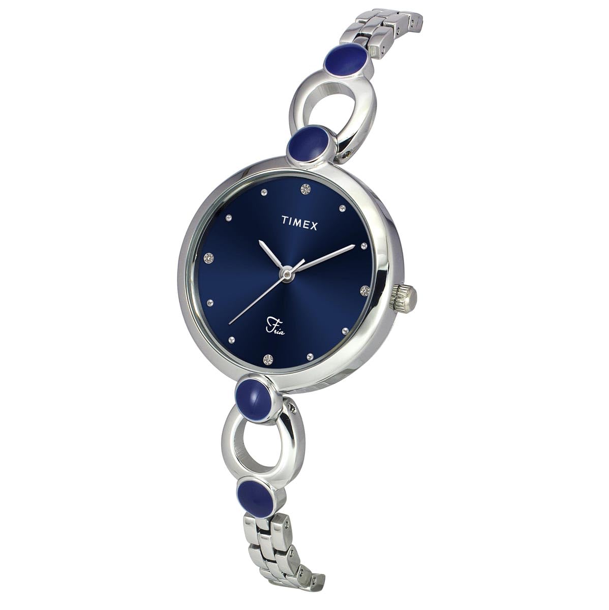 TIMEX Fria Women Blue Round Analog Watch - TWEL18100