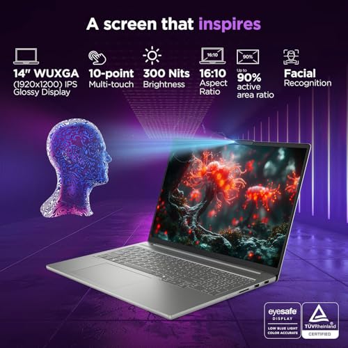 Lenovo IdeaPad 5 2-in-1 Intel Core Ultra 5 225H (16GB RAM/1TB SSD/14 (35.5cm)/WUXGA IPS/AI PC/Windows 11/Office Home 2024/Lenovo Digital Pen 2/1Yr ADP/Grey/1.6Kg), 83KR000HIN Convertible Laptop