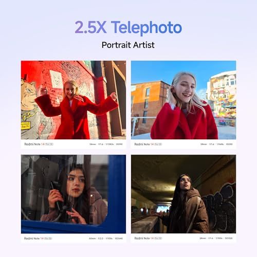 Redmi Note 14 Pro+ 5G Phantom Purple 8GB RAM 128GB Storage| 50 MP Triple Camera with Telephoto | Corning Gorilla Glass Victus 2 | IP 68 | SD 7s Gen 3