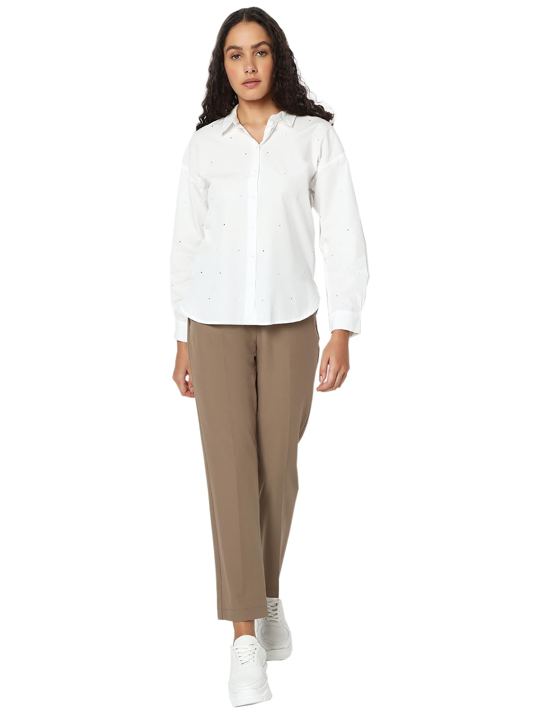 VERO MODA Women White Regular Fit Shirt