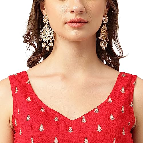 Divena Maroon and Gold Printed Lehenga choli with Gold Dupatta Set