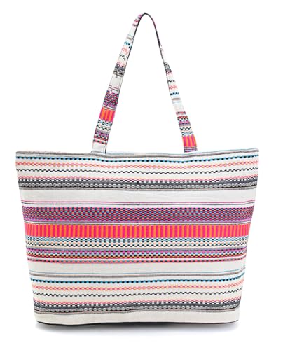 Boho Girl Vibrant Jacquard Shoulder Tote Bag