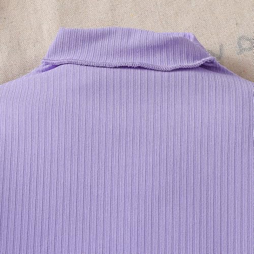 Hopscotch Girls Short Sleeves Graphic Print Lavender Color Short set (2-3 Years)