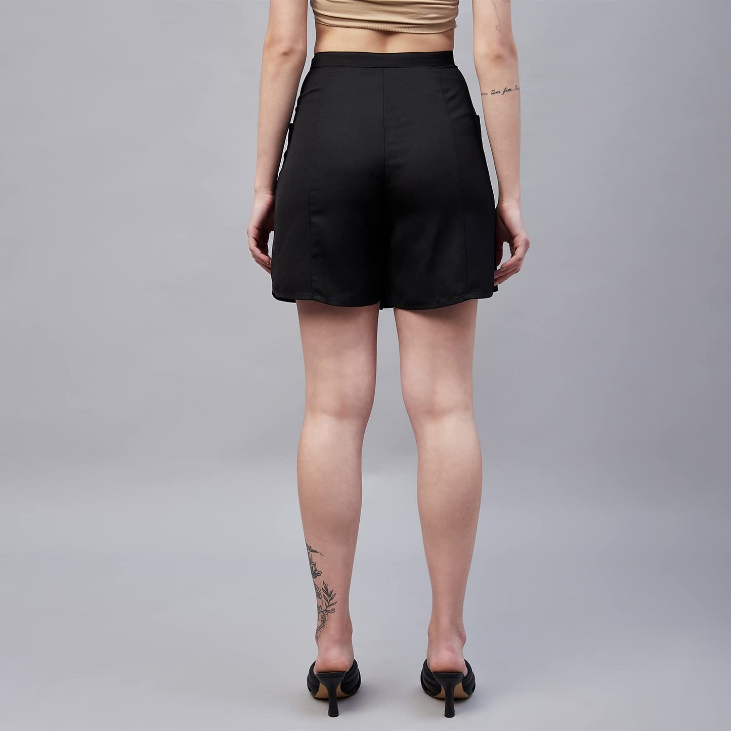 Marie Claire Polyester Western Skirt Black