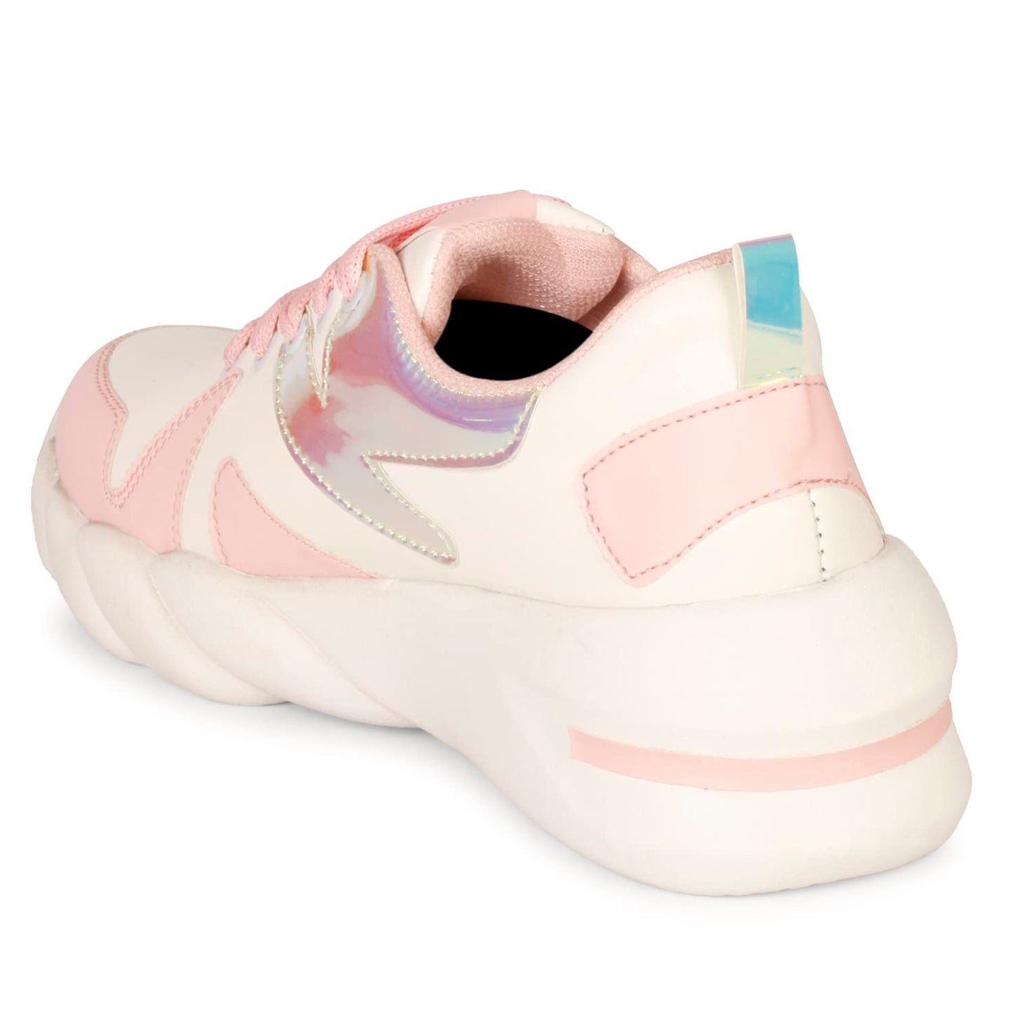 XE Looks 100% Vegan Leather Women's Pink Comfortable Shoes for Daily Walking