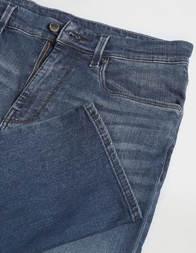 U.S. POLO ASSN. Men's Slim Straight fit Cotton Jeans (UDJEN0758_Blue_36)