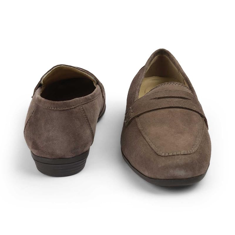 tresmode Suave Brown Women's Casual Loafers | Vegan Friendly Leather | TPR Sole in Size 7 UK / 40 EU