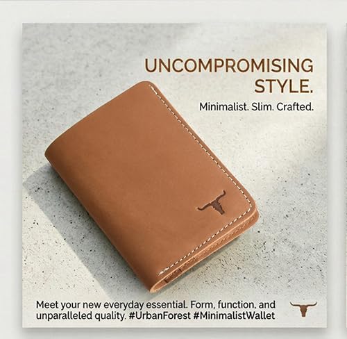 URBAN FOREST Joe Vintage Cognac Leather Wallet for Men