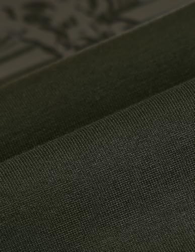 U.S. Polo Assn. Denim Co. Men's Olive Printed Crew Neck Long Sleeve Casual Cotton Regular Fit Sweatshirt (UDSWS0488_Olive_S)