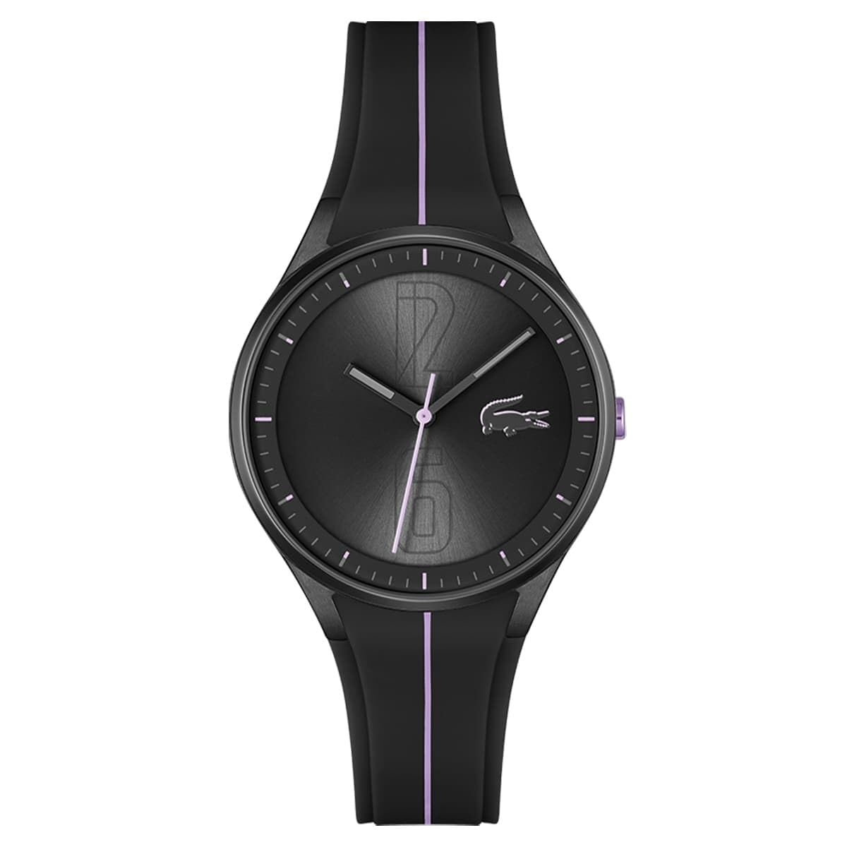 Lacoste Atlanta Qtz Basic Black Round Dial Women's Watch|Silicone Material|Multi Color Band - 2001350