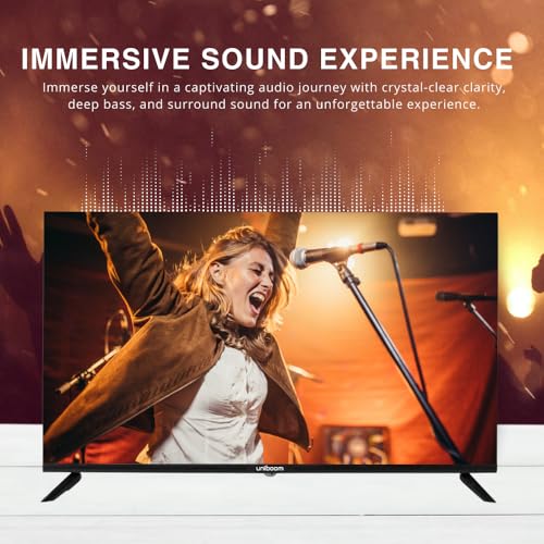 Uniboom_Optima Series102 cm (40 inch)HD Smart LED TV | Android TV with Voice Command App |5000+ Free Movies |30W Sonic Boom Speakers| 500+ Certified Apps |Mobile Remote |Mobile Screen Cast 40S-ULT-AED