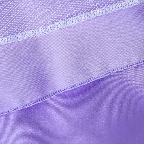 Hopscotch Girls Purple Sleeveless Ruffled Sequined Gown for Age (7-8 Years)