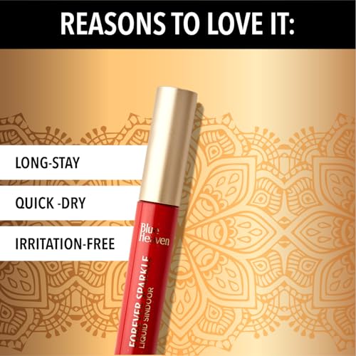 Blue Heaven All-In-One Bridal Makeup Kit for women | Pack of 11 | Primer, Foundation, Compact Powder, Eyebrow Definer, Eyeliner, Kajal, Mascara, Eyeshadow, Lipstick, Sindoor & Blush | 55.1g + 49.5ml