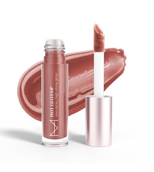 House Of Makeup Non-sticky gloss | High-shine lip gloss for pigmented lips | Lip gloss with hyaluronic acid | Zero stickiness (What's The Tea)