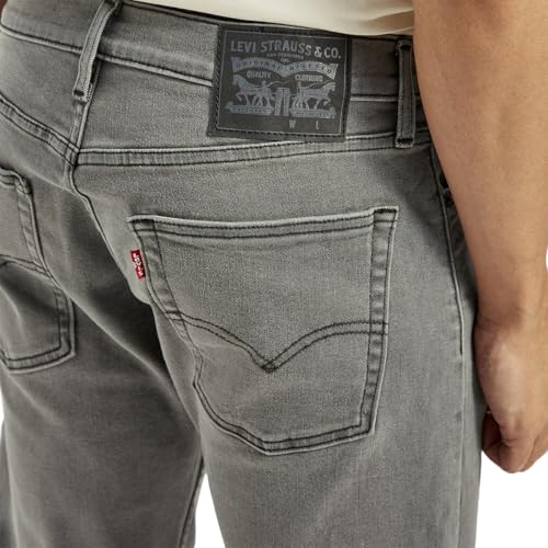Levi's Men's 513 Grey Slim Straight Fit Mid Rise Jeans