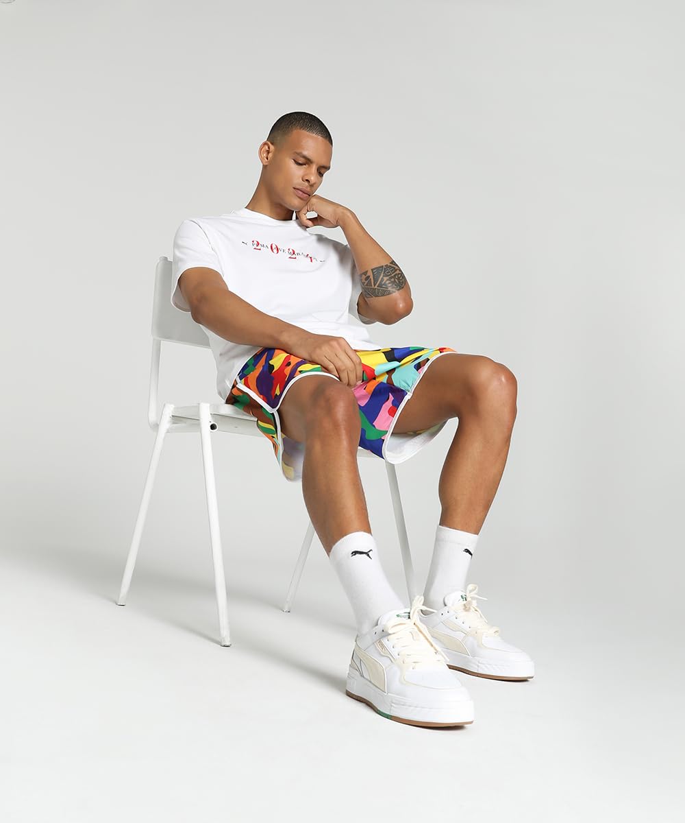 Puma Unisex's Graphic Print Relaxed Fit T-Shirt (624407_White