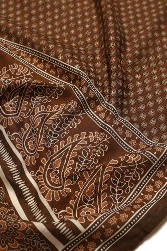 Soch Womens Brown Cotton Block Printed Ethnic Motifs Salwar Suit
