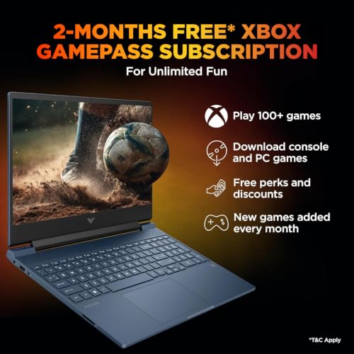 HP Smartchoice Victus, AMD Ryzen 7 7445HS, 6GB RTX 3050, 16GB DDR5(Upgradeable) 512GB SSD, 144Hz, 300 nits, 15.6''/39.6cm, Win 11, Office 24, Blue, 2.29kg, fb3134/20ax, Xbox Gamepass*, Gaming Laptop