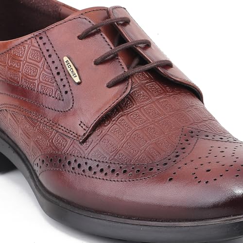 Red Chief Low Ankle Casual Derby Shoes for Men | Tan UK06