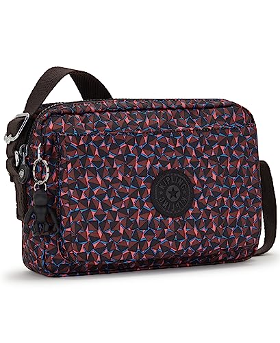 Kipling Women's Abanu M Handbag Happy Squares Print, Happy Squares Print, 9.5'' x 6.75'' x 3.5''