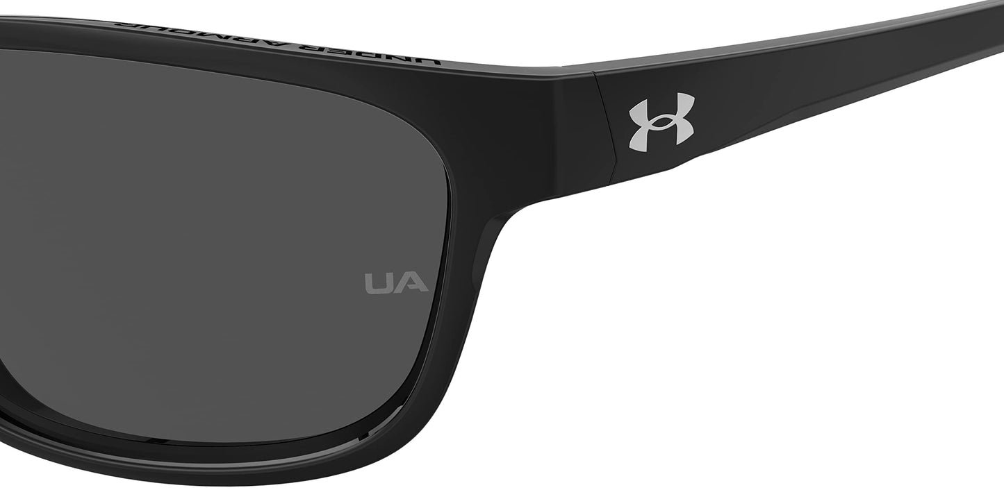 Under Armour Non-Polarized Round Unisex's Sunglasses-(UA UNDENIABLE 807 61KA| Black color