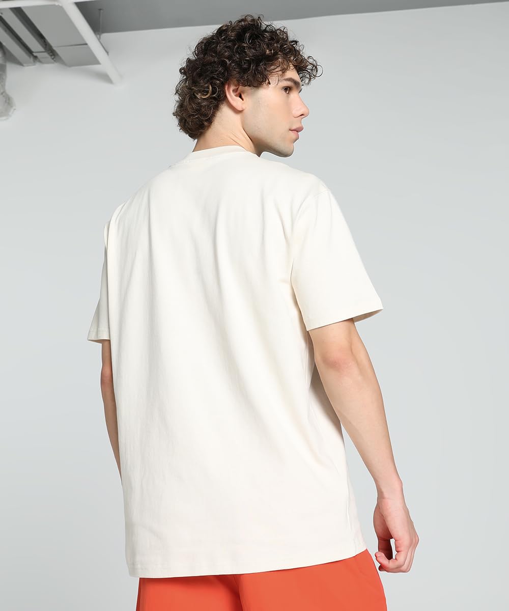 Puma Men's Solid Relaxed Fit Tees