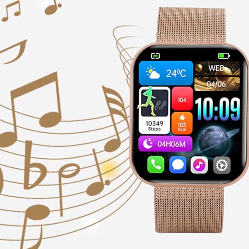Tangxi Smart Watch, 1.9 Inch HD Color Screen Fitness Tracker with Calls Sleep Monitoring IP67 Water Proof, for Android iOS