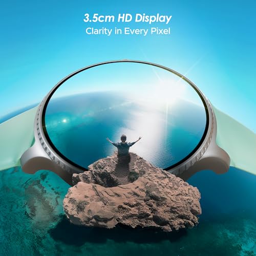 boAt Lunar Discovery – 2026 Edition w/ 1.39" (3.5 cm) HD Display, Bluetooth Calling, Emergency SOS, HR, SpO2 & Sleep Tracking Smart Watch for Men & Women (Mint Green)