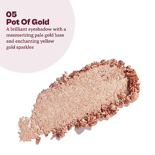 Typsy Beauty Magic Dust Cream Foil Shadow I Pot of Gold I Metallic Pale Gold I Intensely Pigmented with Single Swipe Application I Glitter Shadow I Minimal Fall Out I Made In Korea I Korea Made |1.9g