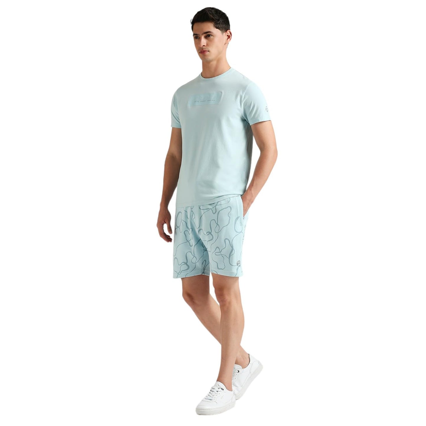 Pepe Jeans Men's Slim Fit T-Shirt (PM509586_Pale Blue