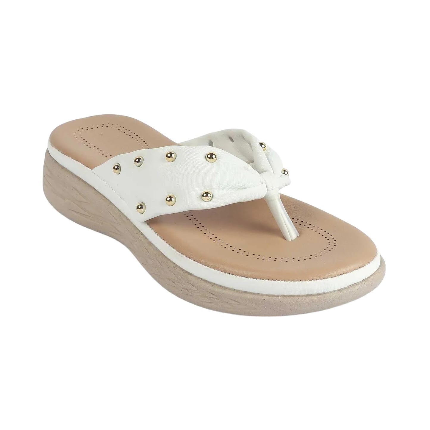 tresmode HAIV Women's Wedges Sandals Platform Heels - Round Open Toe Comfortable Soft Footwear