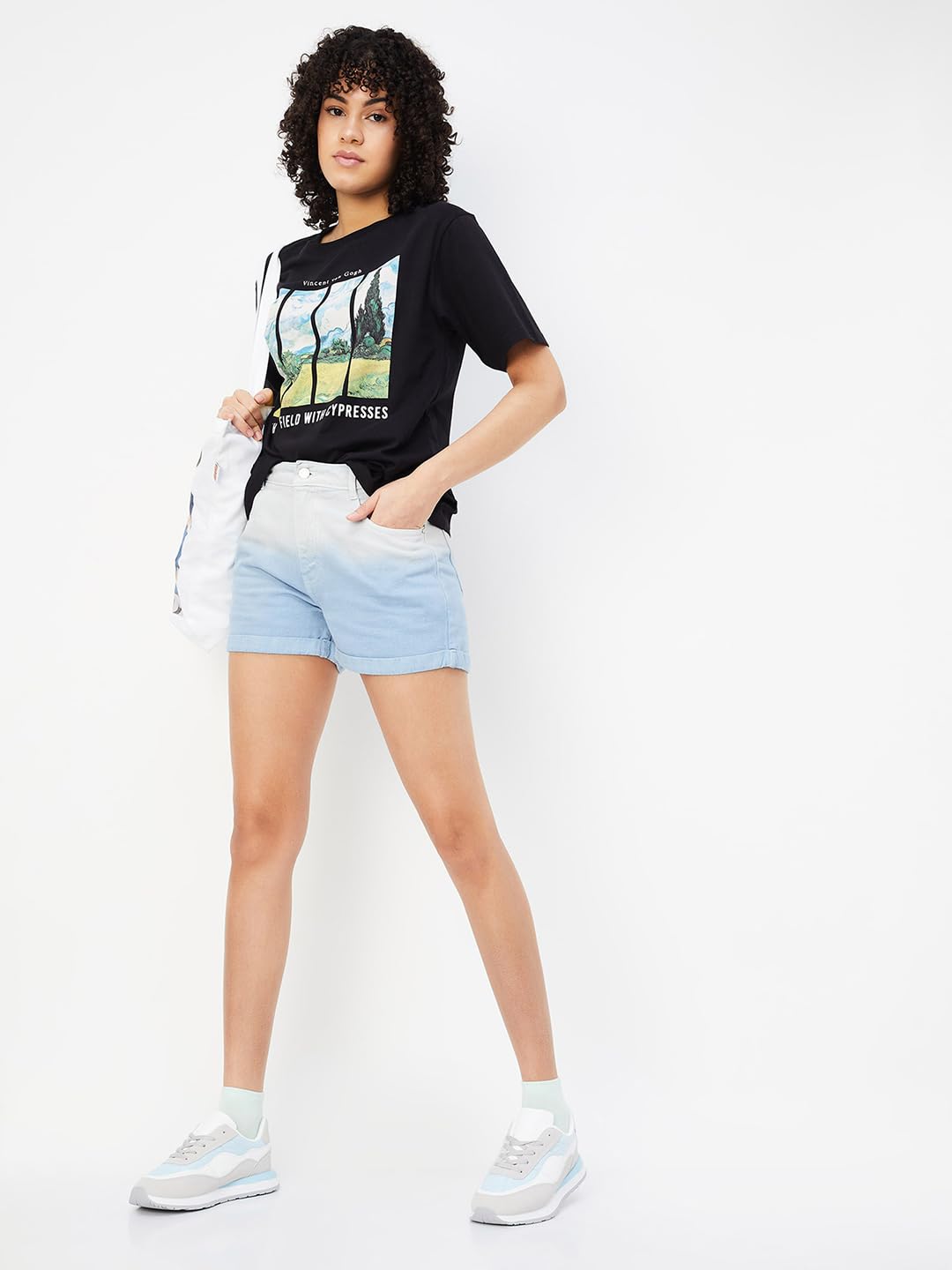 Max Women's Shorts (OMBRE2D_Light Blue_32