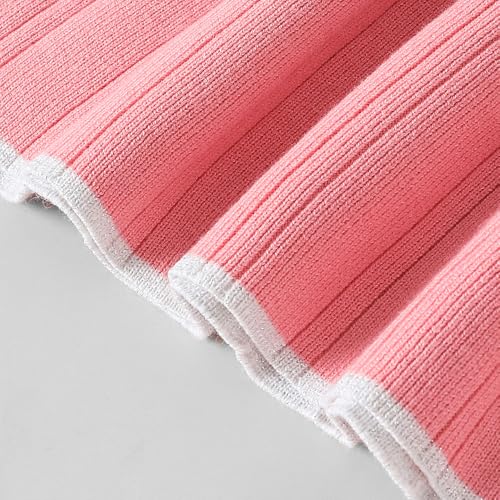 Hopscotch Girls Pink Full Sleeves Bow Applique Dress for Age (18-24 Months)