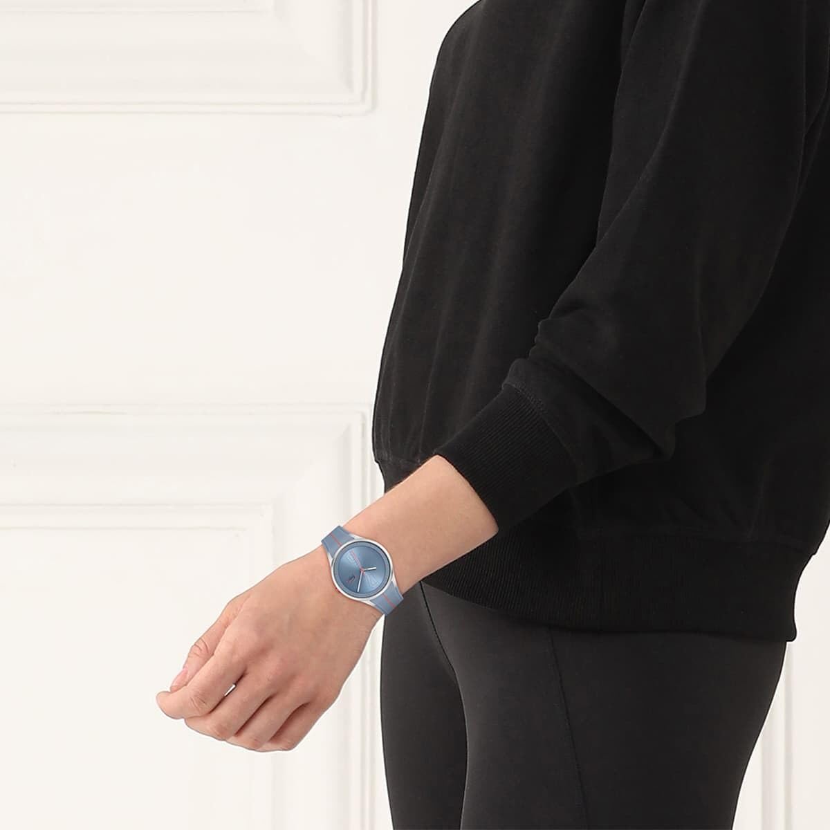 Lacoste Atlanta Qtz Basic Blue Round Dial Women's Watch|Silicone Material|Multi Color Band - 2001351