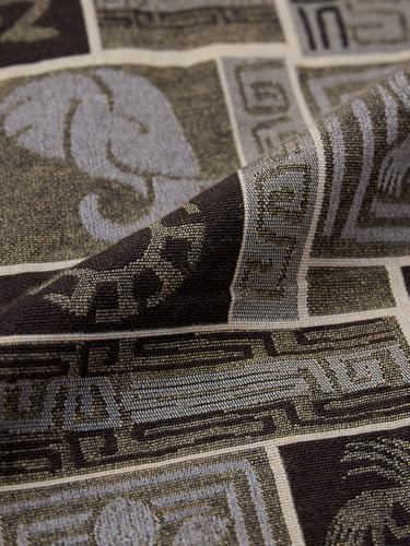 The Souled Store Nomad: Spirit Men and Boys Full Sleeves Spread Collar Brown and Beige Geometric Printed Cotton Lightweight Everyday Oversized Shackets