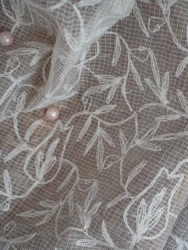 Ada Hand Embroidered Lucknowi Chikankari Ethnic Wear White Kota Doria Dupatta for Women A511222