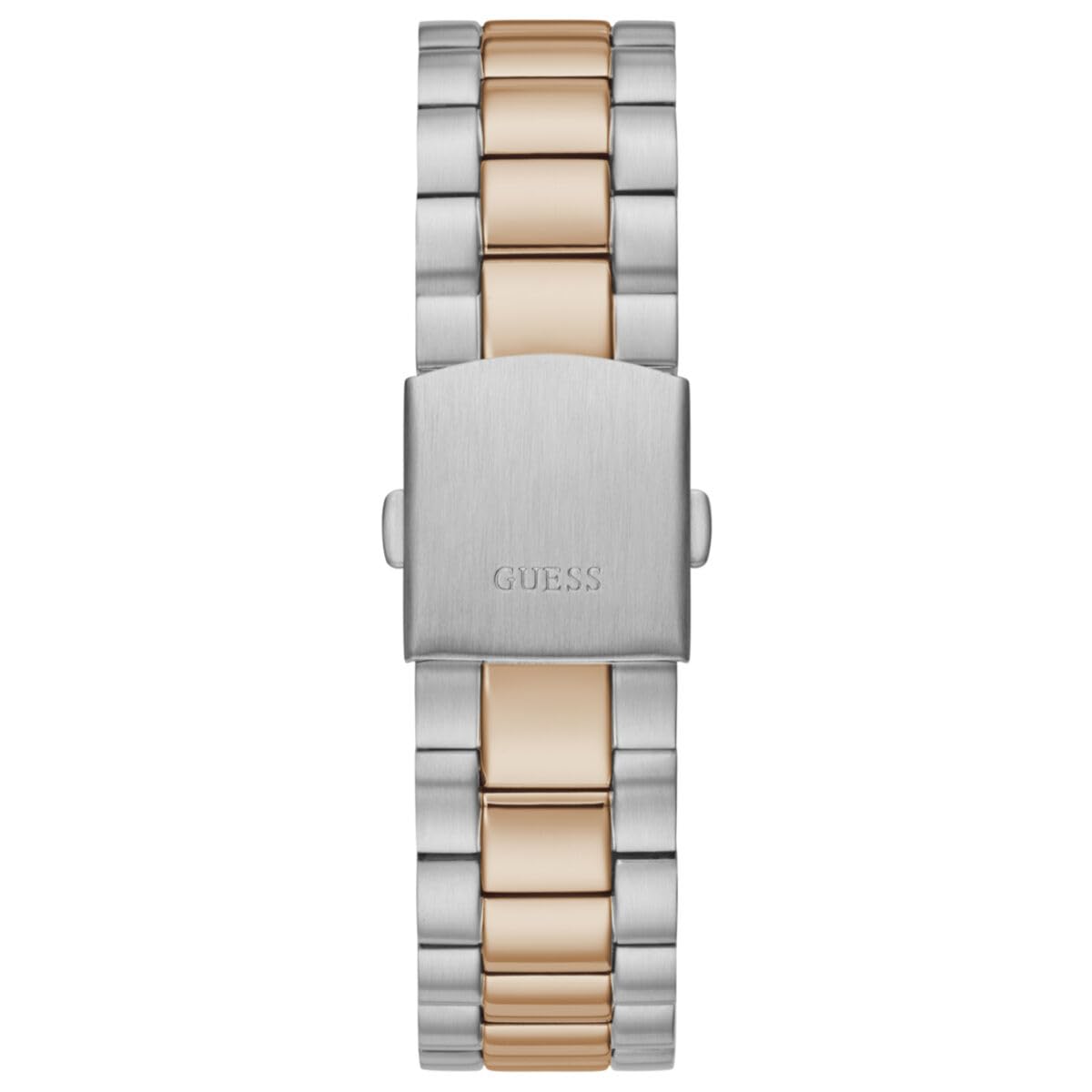 GUESS Men's Stainless Steel Analog Blue Dial Two-Tone Band Watch-Gw0265G12